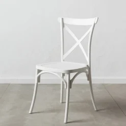 Set de 4 sillas de comedor blanco Cassie 48x43x91cm^Casa Viva Clearance