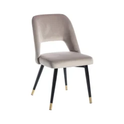 Set de 2 sillas de comedor velvet gris Mayah 56x49x83cm^Casa Viva Hot