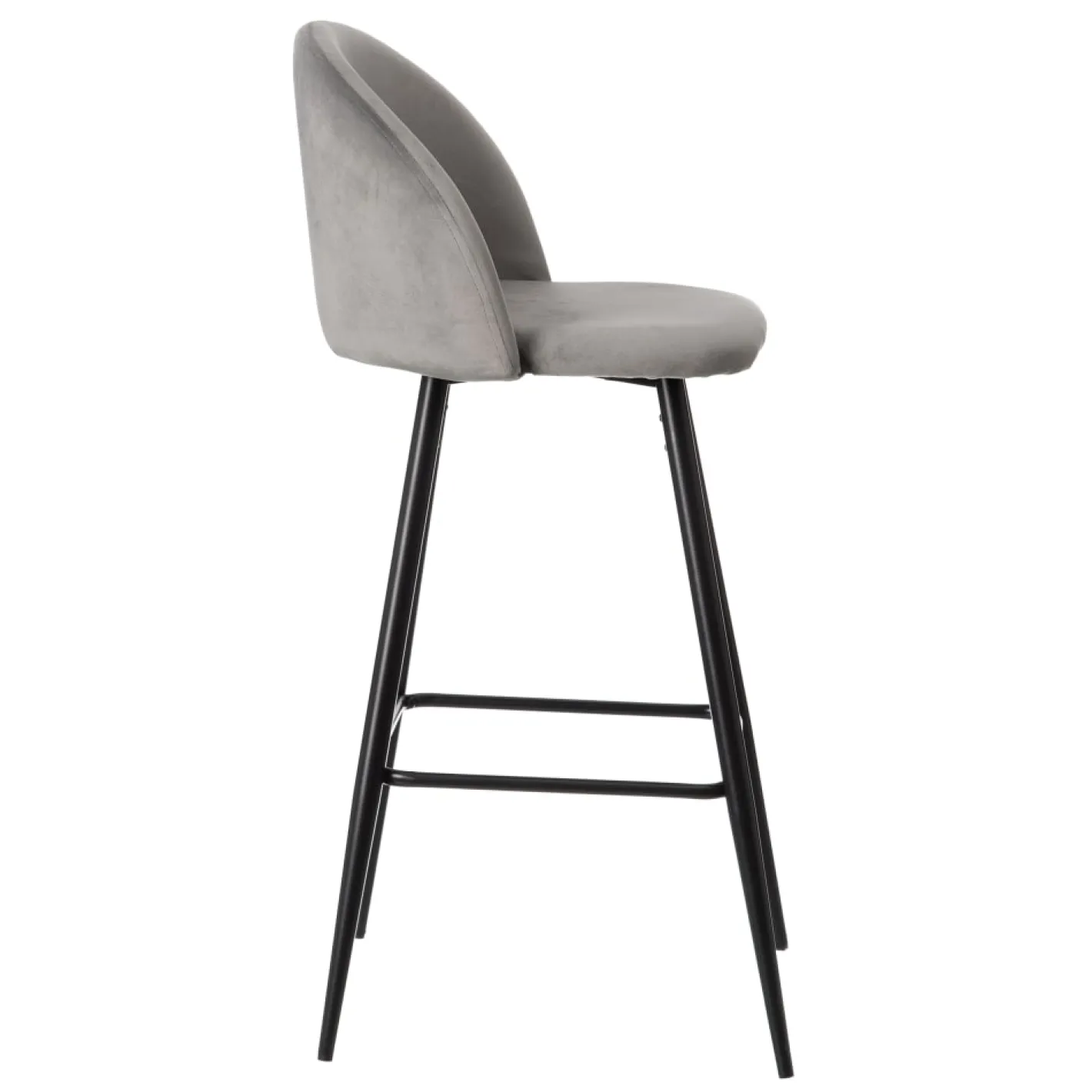 Set de 2 taburetes altos de metal gris Caleb 40x48x102cm^Casa Viva Best