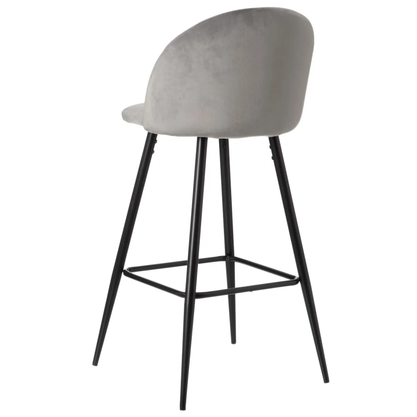 Set de 2 taburetes altos de metal gris Caleb 40x48x102cm^Casa Viva Best