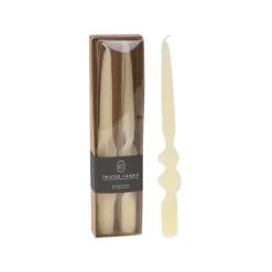 Set de 2 velas candelabro blanco 26cm^Casa Viva Hot