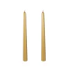 Set de 2 velas candelabro oro 25cm^Casa Viva New