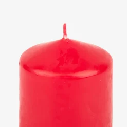 Set de 7 velas decorativas pilar rojas^Casa Viva