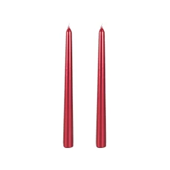 Set de 2 velas para candelabro rojo 25cm^Casa Viva Hot