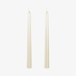 Set de 2 velas para candelabro crema 25cm^Casa Viva Hot
