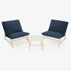 Set de jardín de 3 piezas acero inoxidable azul Citera^Casa Viva Online