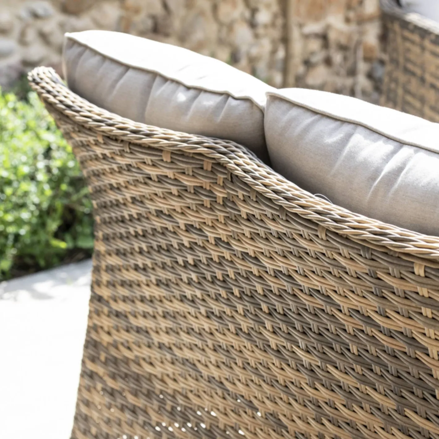 Set de jardín de 4 piezas de ratán sintético Lanai^Casa Viva Clearance