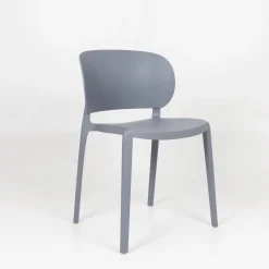 Silla de comedor apilable gris Daniela 50x49x77,5cm^Casa Viva New