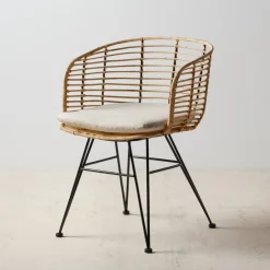 Silla de comedor con cojín 52x66x77cm^Casa Viva Clearance