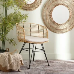 Silla de comedor con cojín 52x66x77cm^Casa Viva Clearance