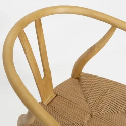 Silla de comedor de madera de olmo Irma 49x42x78cm Clau&Chloe^Casa Viva Online