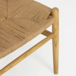 Silla de comedor de madera de olmo Irma 49x42x78cm Clau&Chloe^Casa Viva Online