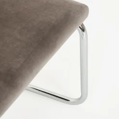 Silla de comedor de madera de olmo y ratán gris Leonor 47,5x63,5x82cm Clau&Chloe^Casa Viva Best