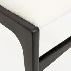 Silla de comedor de madera de olmo negra Jana 48x44x79cm Clau&Chloe^Casa Viva Best