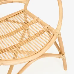 Silla de comedor de ratán beige Milos 77x70x84cm^Casa Viva Best