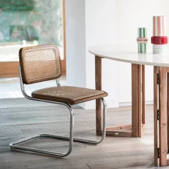 Silla de comedor de ratán Leonor 47,5x63,5x82cm Clau&Chloe^Casa Viva Best