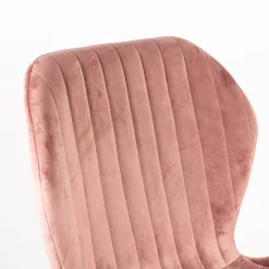Silla de comedor de terciopelo rosa Lydia 54x50x86cm Clau&Chloe^Casa Viva Sale
