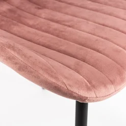 Silla de comedor de terciopelo rosa Lydia 54x50x86cm Clau&Chloe^Casa Viva Sale