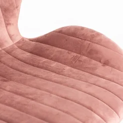 Silla de comedor de terciopelo rosa Lydia 54x50x86cm Clau&Chloe^Casa Viva Sale