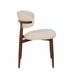 Silla de comedor efecto madera beige Martina 54x52x76cm Clau&Chloe^Casa Viva