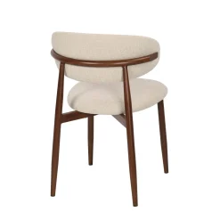 Silla de comedor efecto madera beige Martina 54x52x76cm Clau&Chloe^Casa Viva