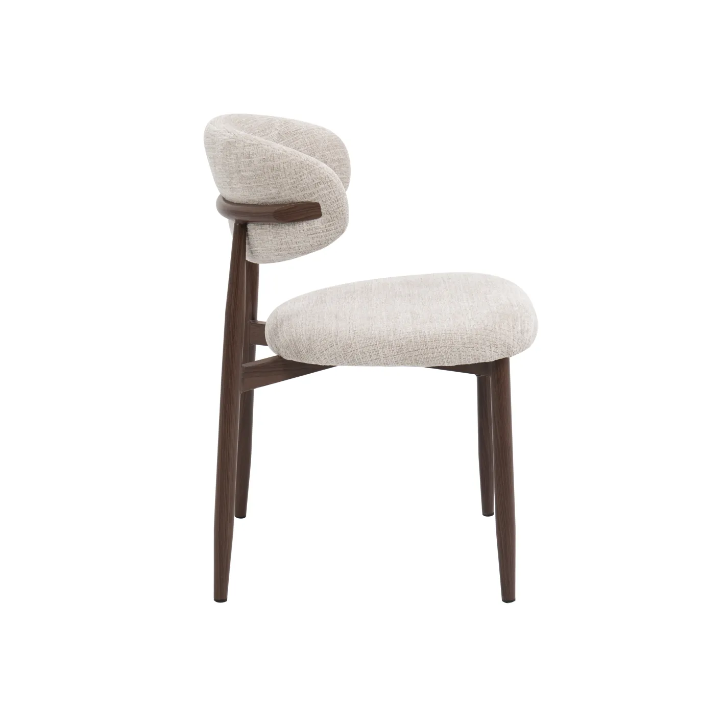 Silla de comedor efecto madera marfil Martina 54x52x76cm Clau&Chloe^Casa Viva Online