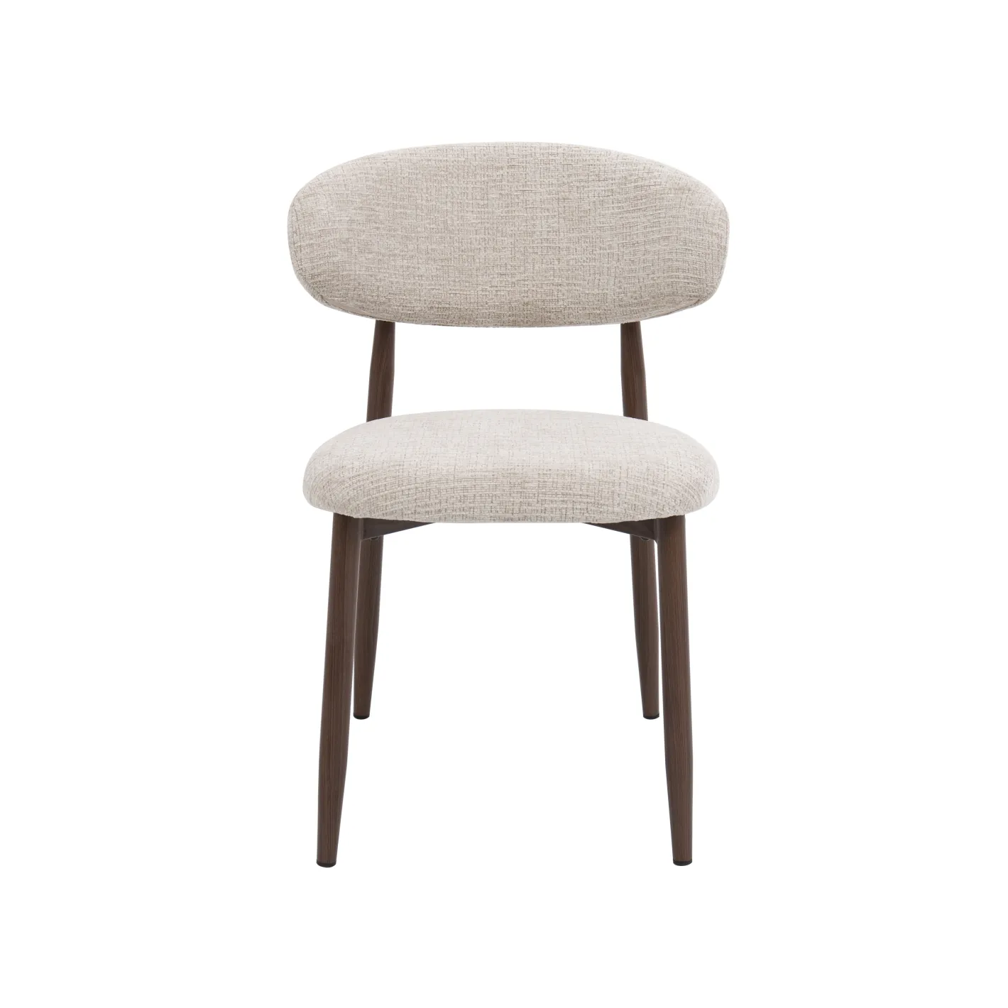 Silla de comedor efecto madera marfil Martina 54x52x76cm Clau&Chloe^Casa Viva Online