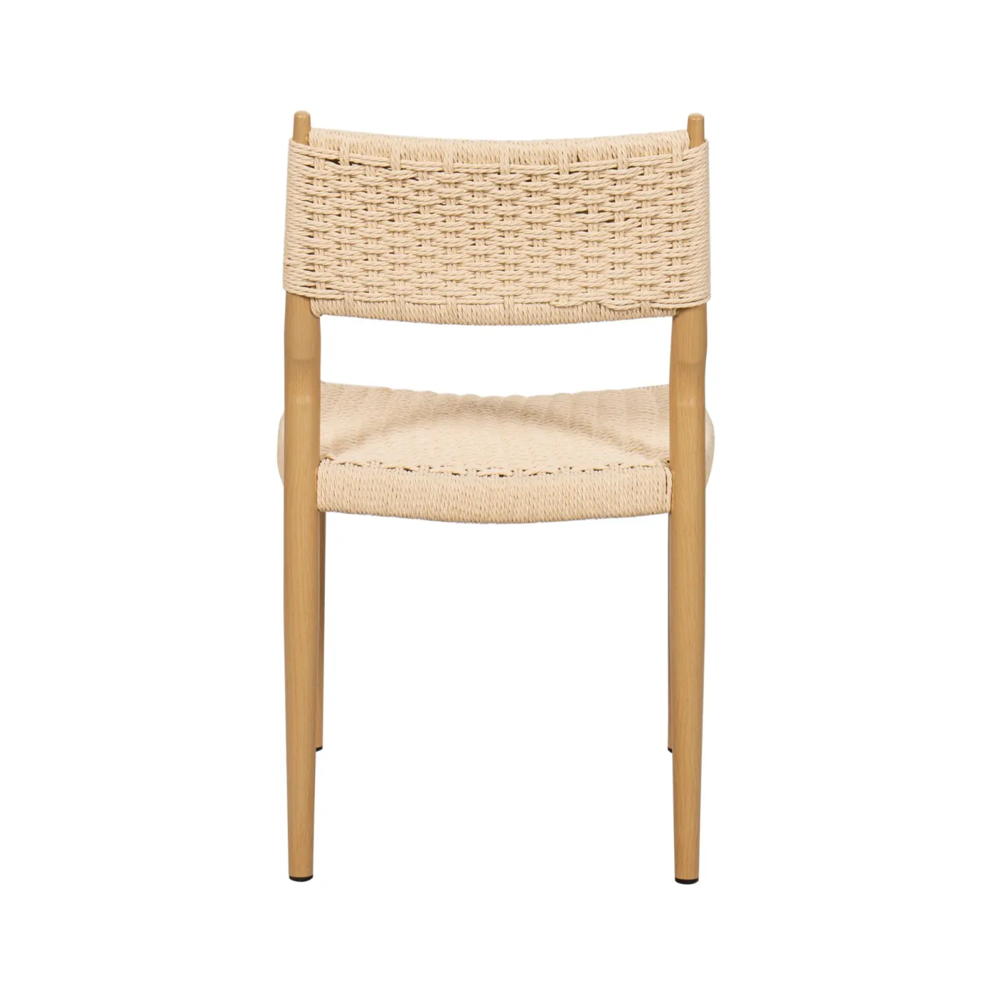 Silla de comedor efecto madera beige Vilma 56x50x82cm Clau&Chloe^Casa Viva