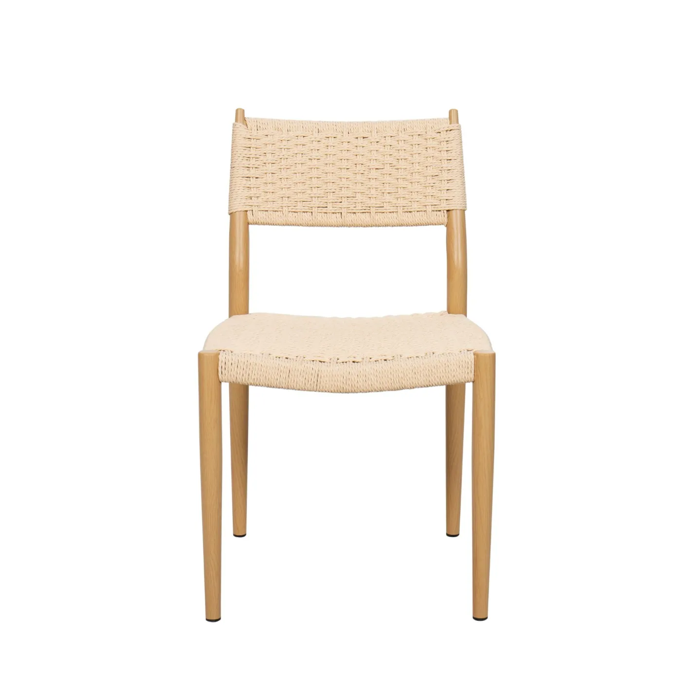 Silla de comedor efecto madera beige Vilma 56x50x82cm Clau&Chloe^Casa Viva