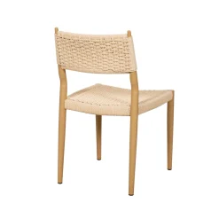 Silla de comedor efecto madera beige Vilma 56x50x82cm Clau&Chloe^Casa Viva