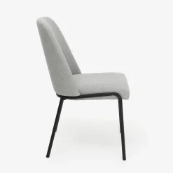 Silla de comedor gris claro Mina 49x60cm^Casa Viva New