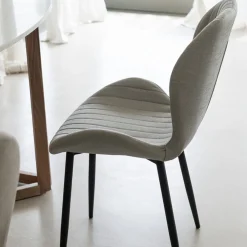 Silla de comedor gris Lydia 54x50x86cm Clau&Chloe^Casa Viva