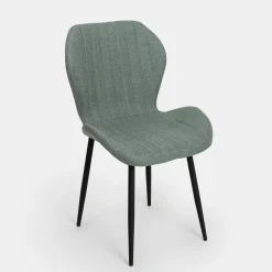 Silla de comedor verde Lydia 54x50x86cm Clau&Chloe^Casa Viva Discount