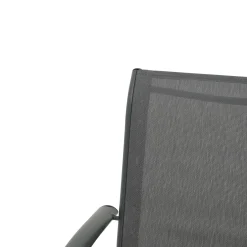 Silla de jardín de aluminio y textilene gris Tabarca 56x62x88cm^Casa Viva Best