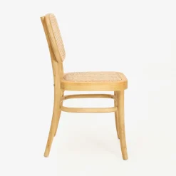 Silla de madera de olmo clara Cibran 45x41x83cm Clau&Chloe^Casa Viva Online