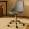 Silla de oficina con ruedas gris Tulip 48x55x45cm^Casa Viva Outlet