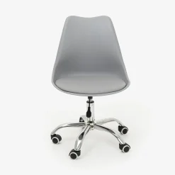 Silla de oficina con ruedas gris Tulip 48x55x45cm^Casa Viva Outlet