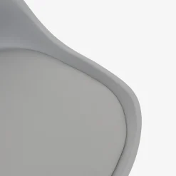 Silla de oficina con ruedas gris Tulip 48x55x45cm^Casa Viva Outlet