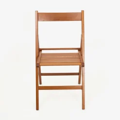 Silla plegable de madera de haya oscura Gema 43x48x79cm^Casa Viva