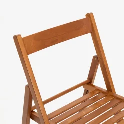 Silla plegable de madera de haya oscura Gema 43x48x79cm^Casa Viva