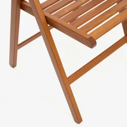 Silla plegable de madera de haya oscura Gema 43x48x79cm^Casa Viva