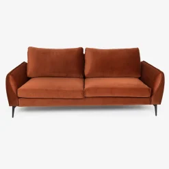 Sofá 3 plazas cobrizo terciopelo Balt 207x90cm Clau&Chloe^Casa Viva Outlet