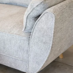 Sofá cama de 3 plazas gris claro Fules 212x85x85cm^Casa Viva New