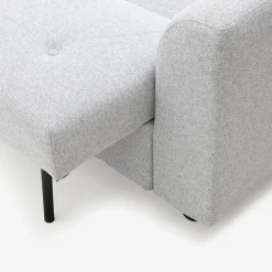 Sofá cama de 3 plazas gris Barita 216x85x85cm^Casa Viva Outlet