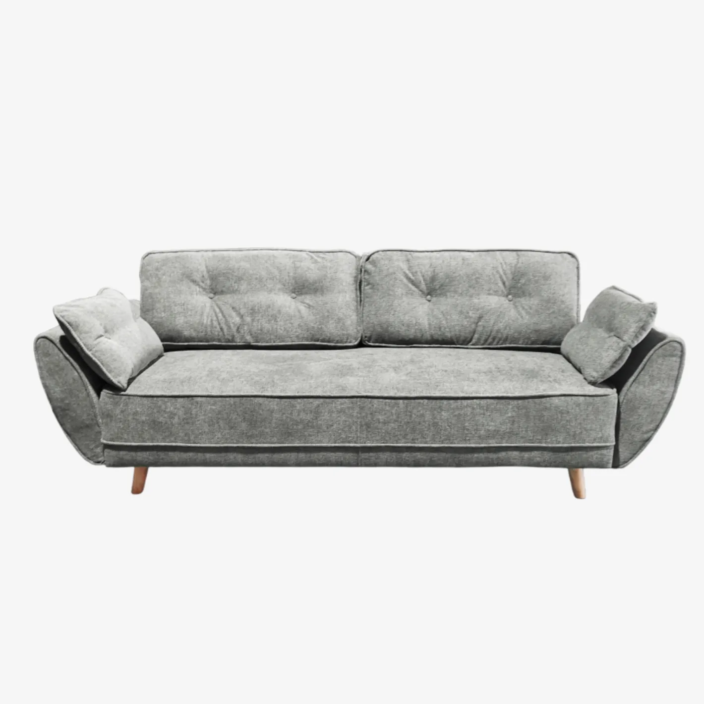 Sofá cama de 3 plazas gris Fules 212x85x85cm^Casa Viva Discount