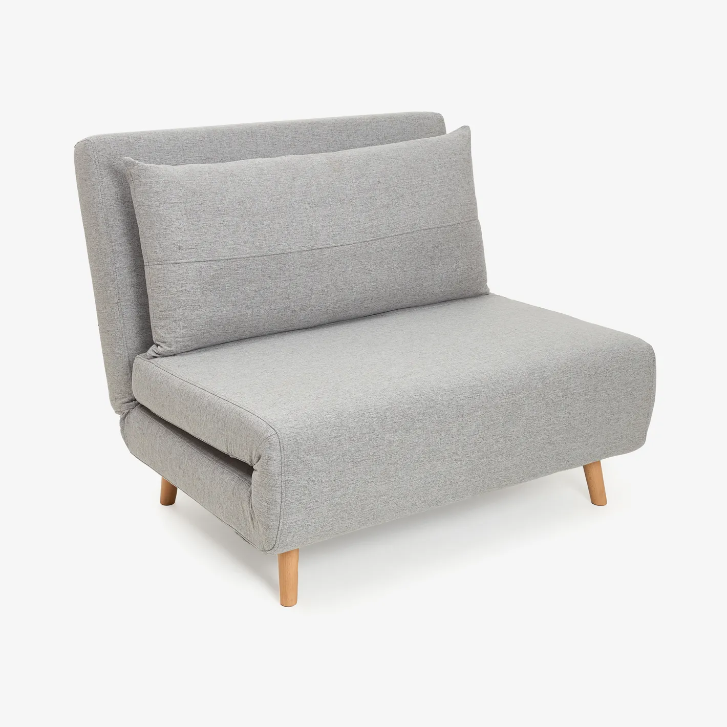 Sofá cama individual gris claro Theo 102x91x82cm^Casa Viva Clearance