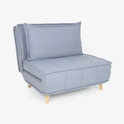 Sofá cama individual gris claro Gael 104x92x84cm^Casa Viva Clearance