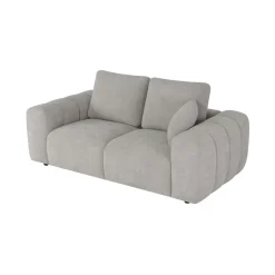 Sofá de 2 plazas de chenilla beige Hank 196x100x87 Clau&Chloe^Casa Viva Sale