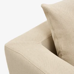Sofá de 3 plazas de lino beige Aiden 220x110x80 Clau&Chloe^Casa Viva Sale