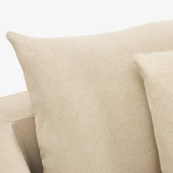 Sofá de 3 plazas de lino beige Aiden 220x110x80 Clau&Chloe^Casa Viva Sale